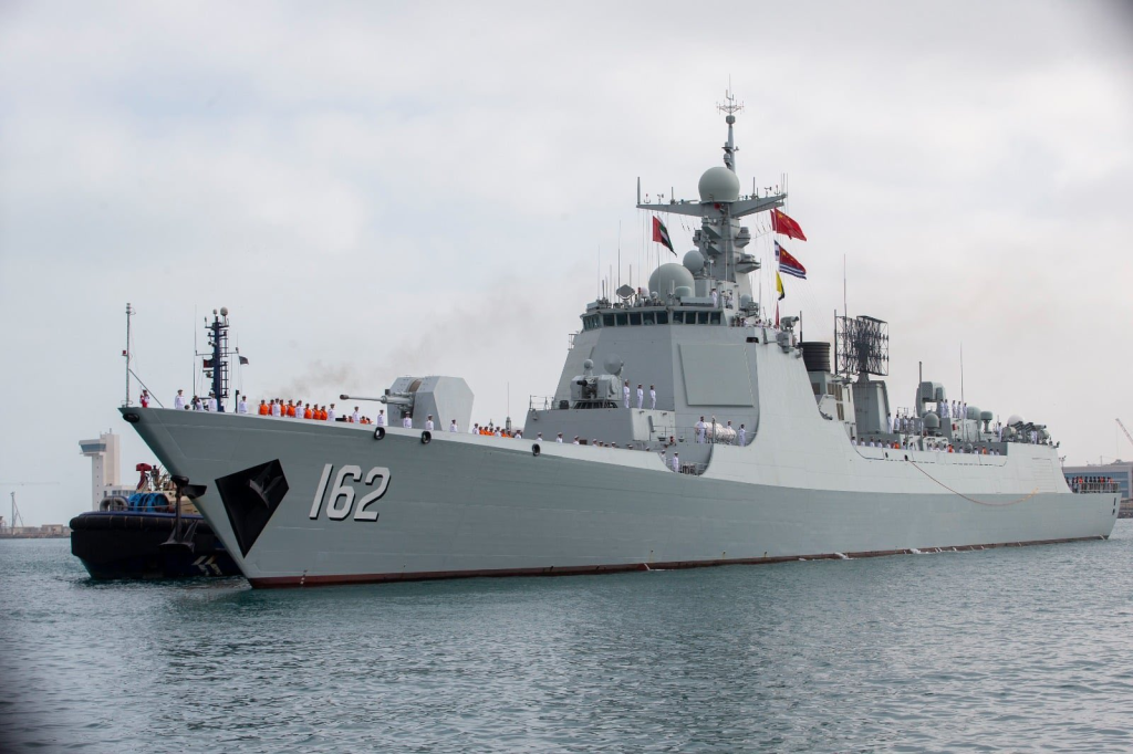 Type 052D Destroyer of the Chinese Navy Nanning.