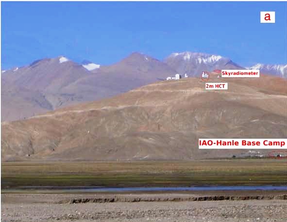 A panoramic view of the observing stations (a) IAO-Hanle, Sky radiometer at the top of Mt. Sar...jpg