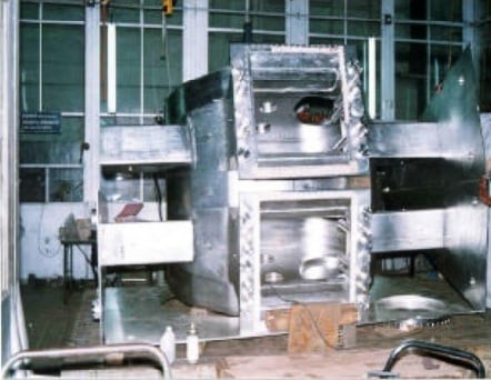 Assembly of Prototype Vacuum Vessel and Cryostat.jpg