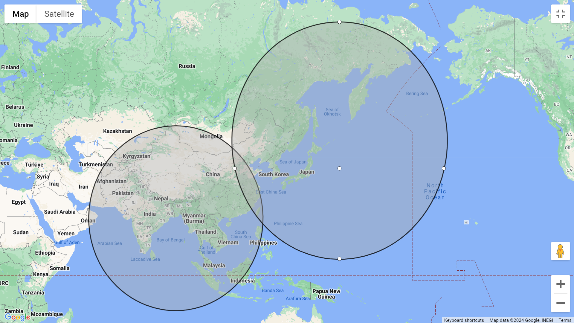 Draw a circle with a radius on a map - Google Chrome 30-04-2024 23_01_47.png