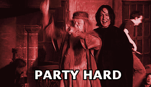 Harry potter party hard.gif