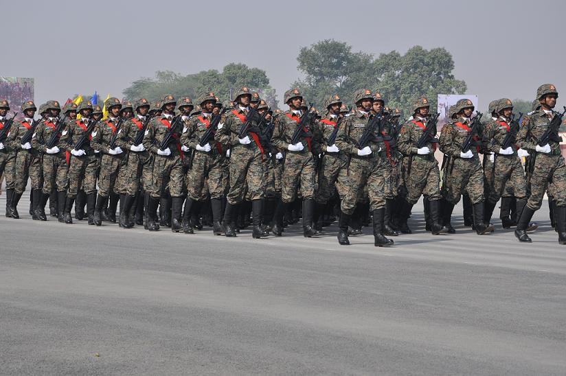 Jungle Warriors-The CoBRA contingent marches proudly.JPG