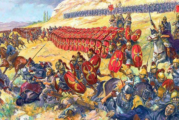 Marco Antonio contra las tropas de Octavio.jpg