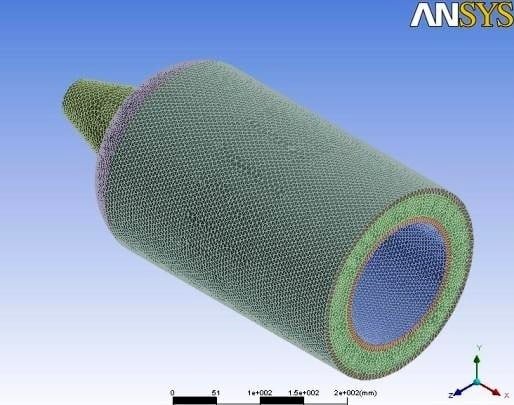 Mesh model of Annular Combustor.jpg