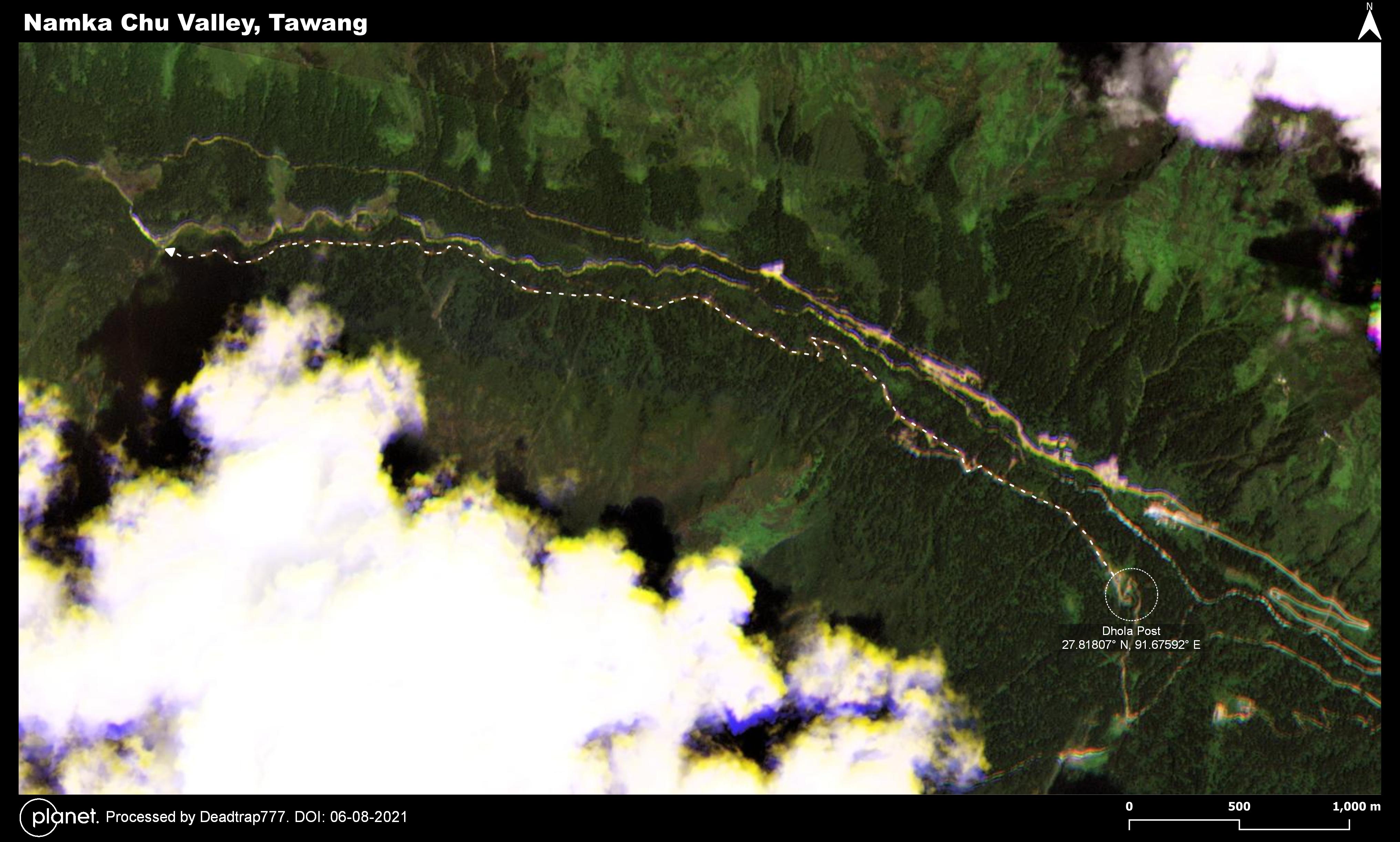 Namka Chu Valley Road 6 August Map.jpg