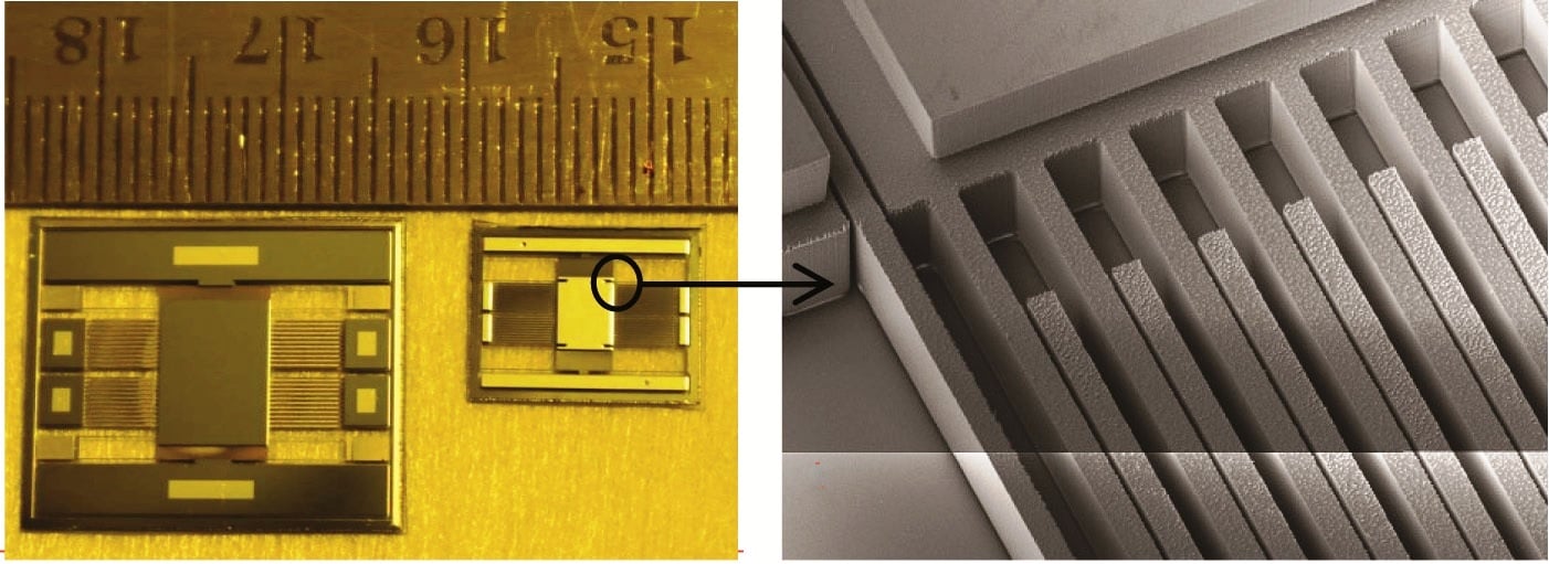 Photographs of coarse and fine range MEMS sensor elements (a) with SEM image showing the elect...jpg