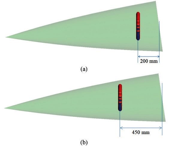 Representation of AESA antenna inside radome (a)200 mm, (b) 450 mm.jpg