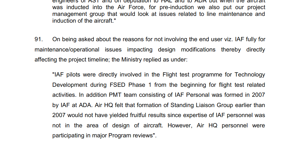 Tejas IAF-ADA (non)cooperation PSC report 5.png