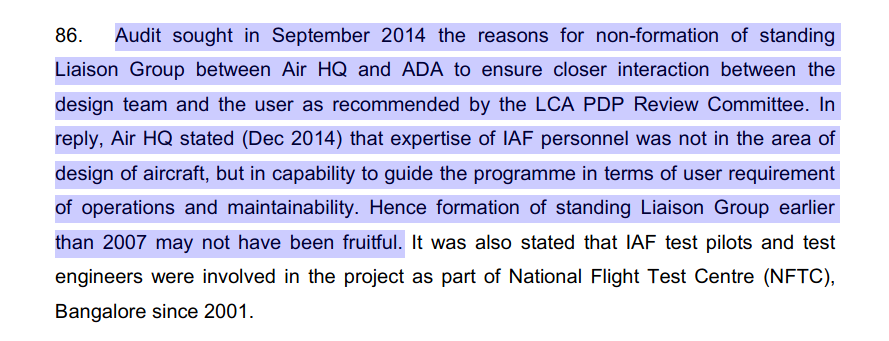 Tejas IAF-ADA (non)cooperation PSC report main.png