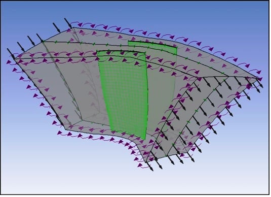 Two-blade CFD case setup for flutter analysis-.jpg