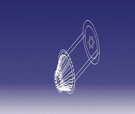 Wireframe CATIA model of Annular Combustor Model with Flat Swirl.jpg