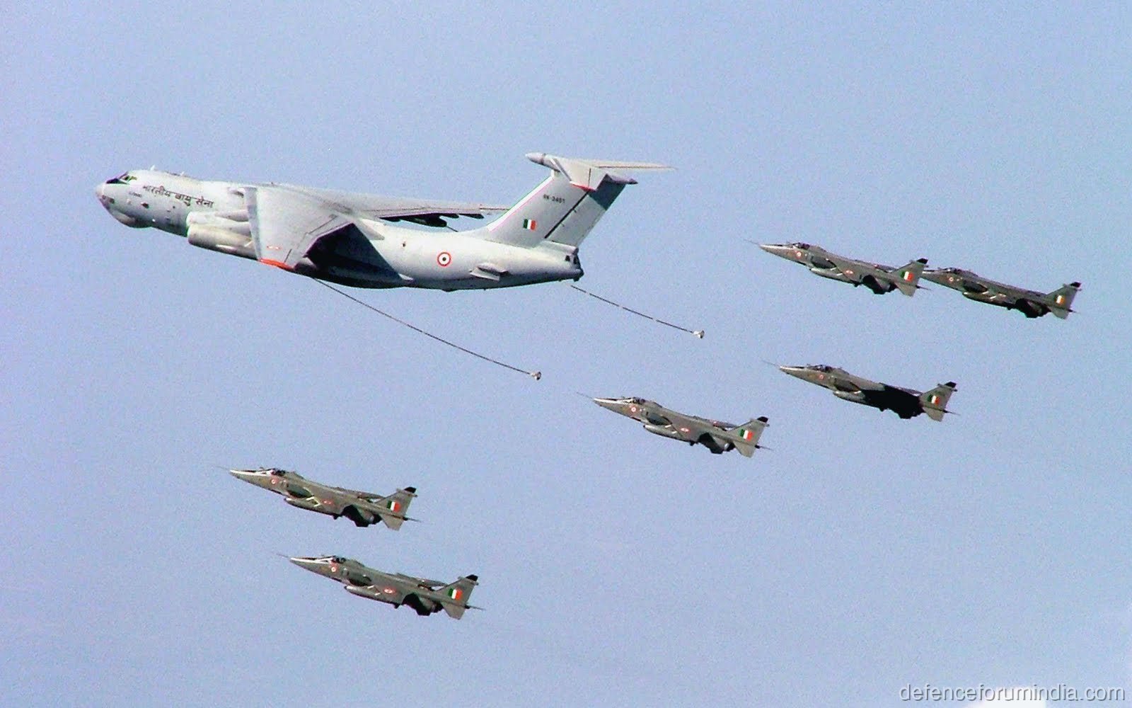 IAF Il-76 refueling SEPECAT Jaguars