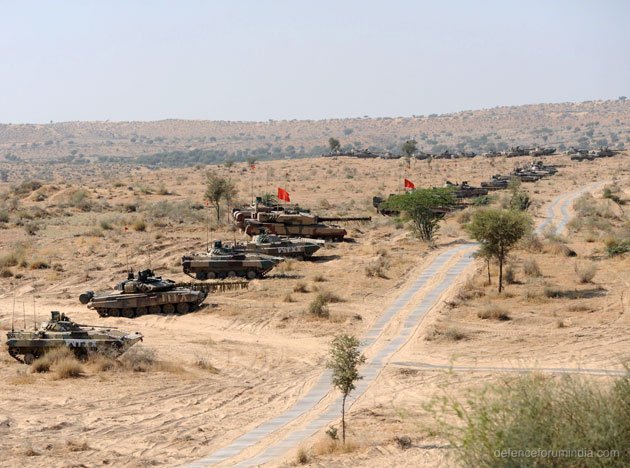 Indian Army BMP2, T90, Arjun Mark 1