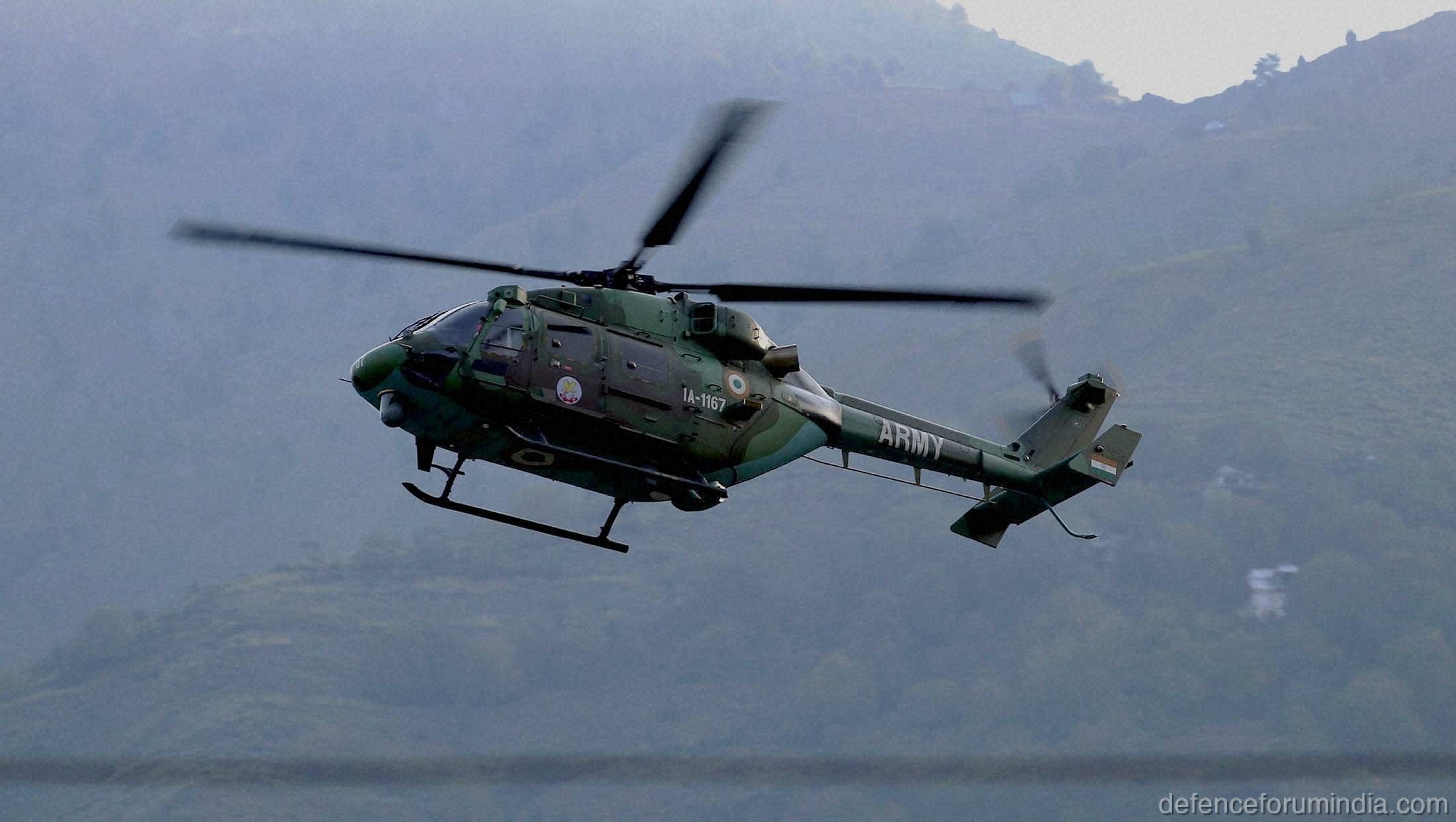 Indian Army Dhruv Helicopter