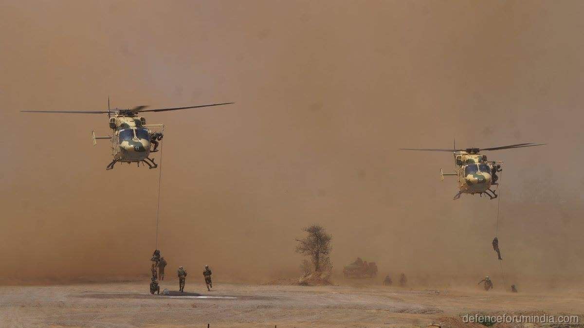 Indian Army Dhruv Insertion