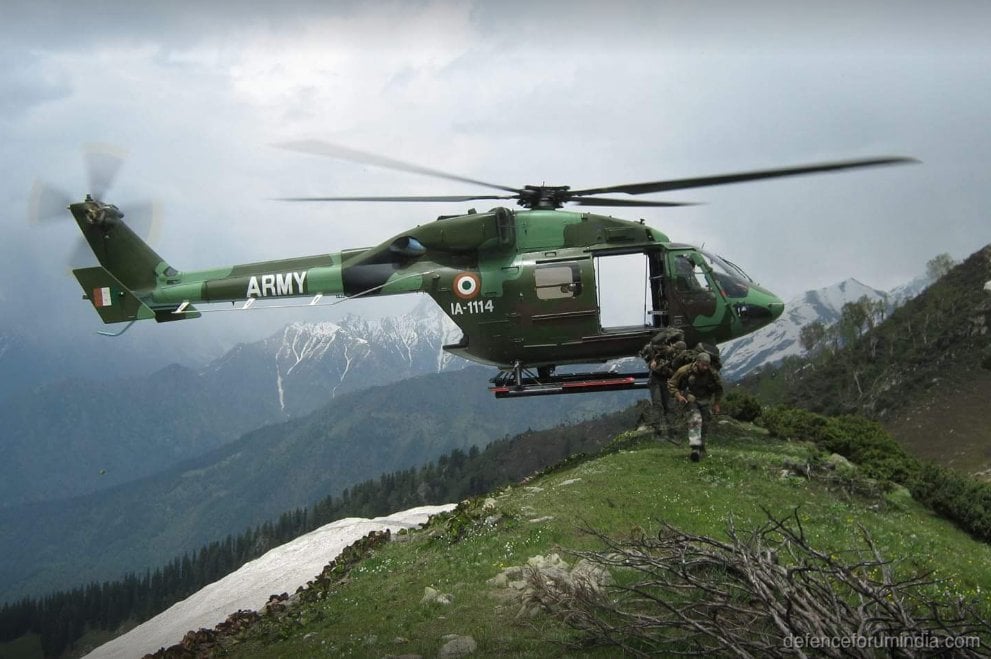 Indian Army Dhruv Tactical Insertion