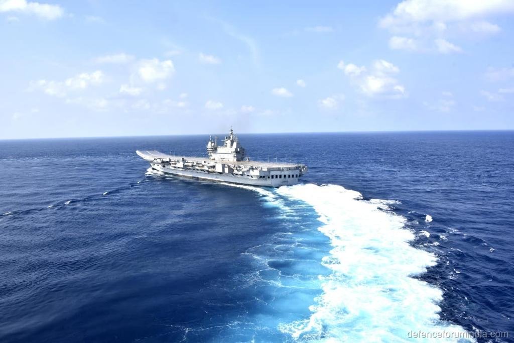 INS Vikrant during Sea trials