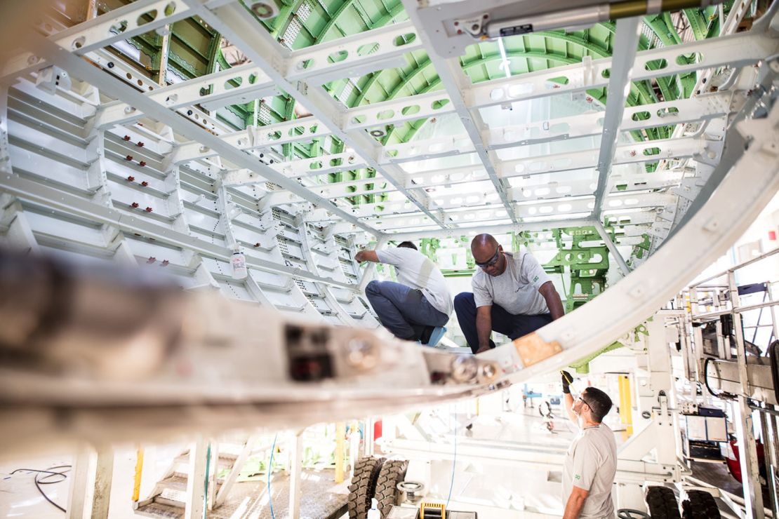 Embraer's commercial jets are made at its two facilities in the state of São Paulo.