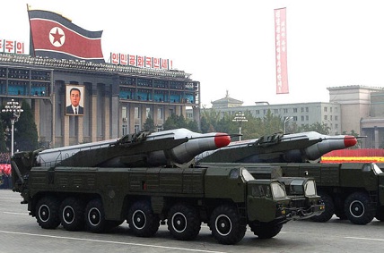 Two BM25 Musudan missiles on the 65 KWP anniversary parade, 10 October 2010