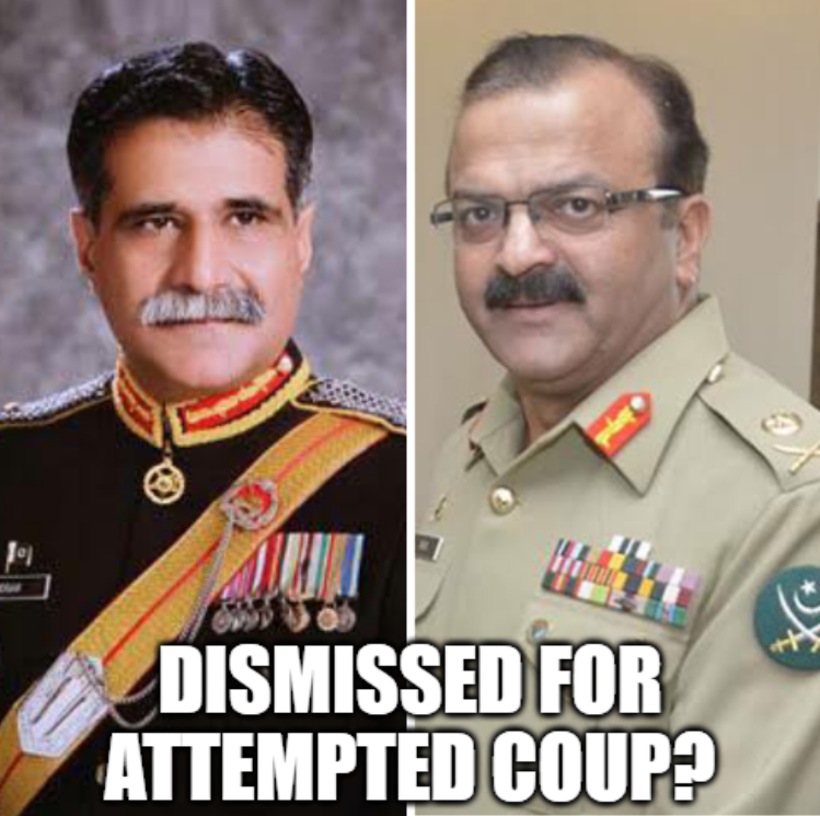 60 Pakistan Army Officers, 3 Generals Dismissed : Picture of lt. Gen Abdullah Dogar, and Gen Bilal Akbar