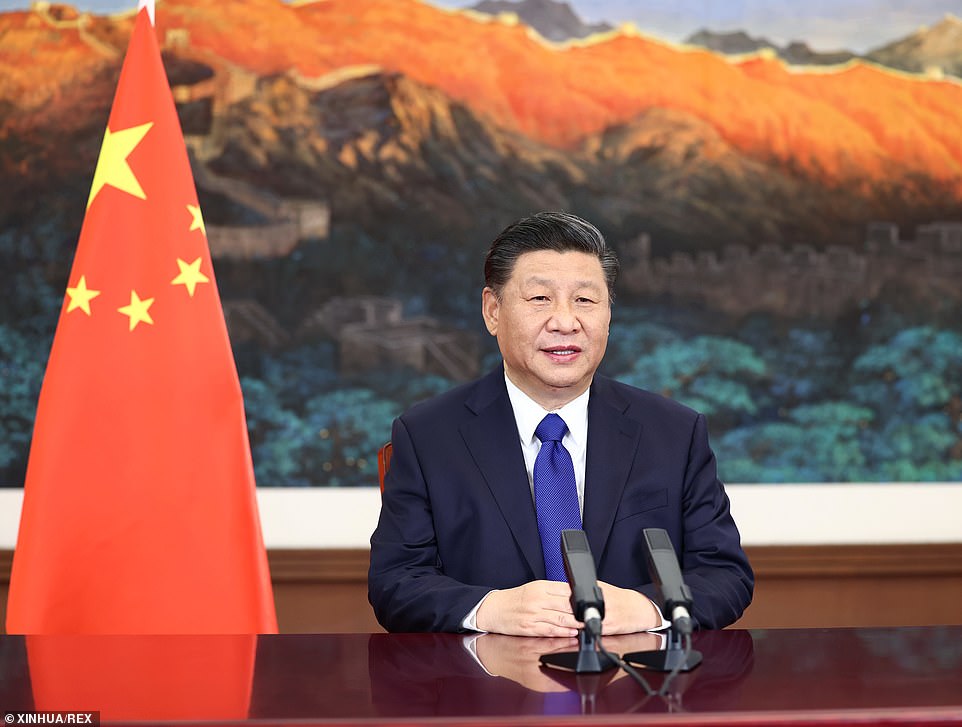 In total, the Chinese Communist Party has more than 92 million members, but competition to join is fierce with fewer than one in ten applicants successful. (Above, President Xi Jinping of China)