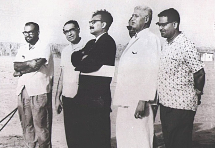  The team assembled with the help of Professor Abdus Salam (centre) and Suparco helped Pakistan’s rocket programme blossom throughout the 1960s | Suparco 