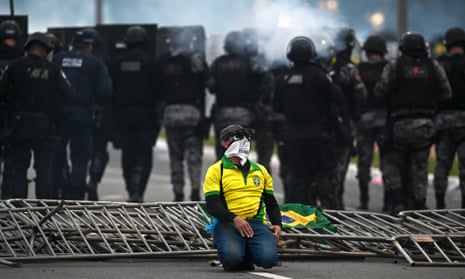 Police confront supporters of former Brazilian President Jair Bolsonaro in Brasília