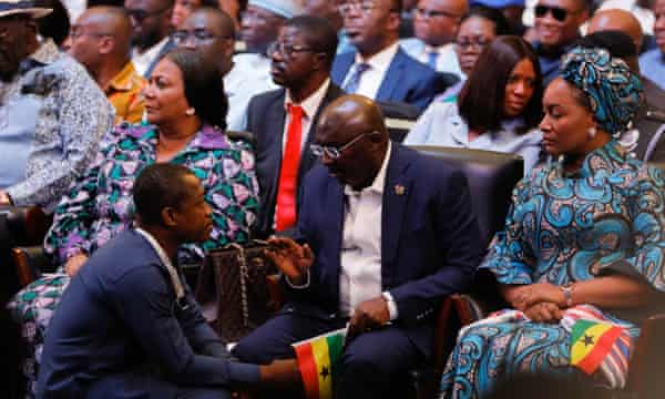 Ghana’s vice-president and presidential candidate from the ruling New Patriotic party (NPP), Dr. Mahamudu Bawumia at the launch of his campaign ahead in Accra in February.