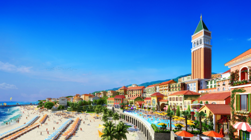 Tại Sun Premier Village Primavera, du khách sẽ chiêm ngưỡng tháp chuông giống tháp chuông trên quãng trường San Marco ở Venice.