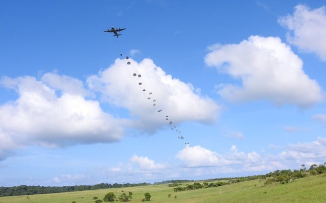 Para commandos flown in from the mainland on an IAF C-130J.