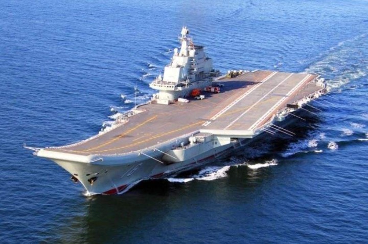 PLA navy Shandong aircraft carrier