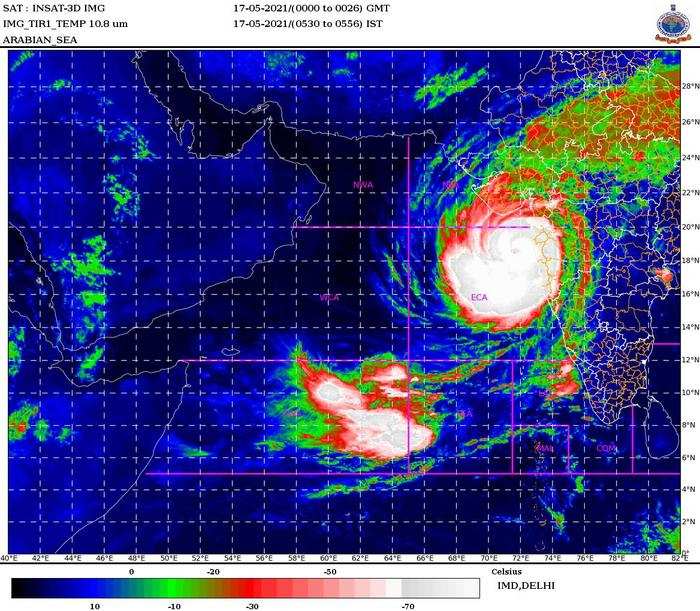 'Tauktae' further intensifies into an Extremely Severe Cyclonic Storm (ESCS)