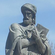 Avicenna's statue in Dushanbe, Tajikistan