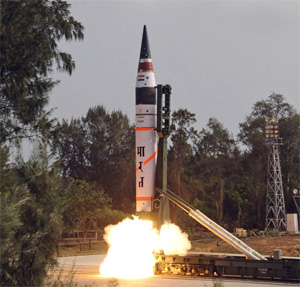 Agni V Missile Launch
