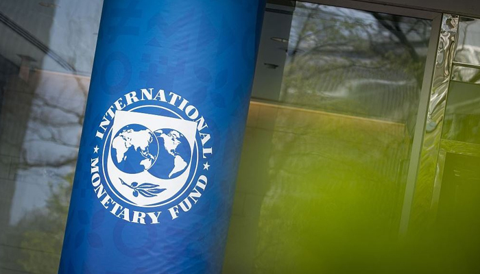 The International Monetary Fund logo can be seen in this picture. — AFP/File